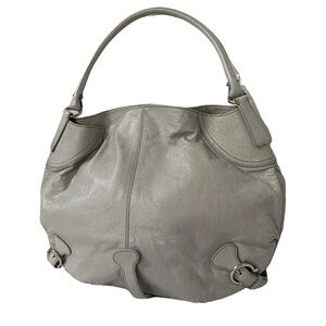 Salvatore Ferragamo light gray tote